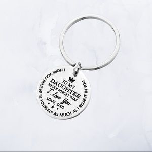 New Daughter Keychain, To My Daughter Gift